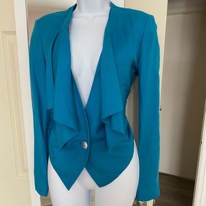 Linen Bright blue jacket